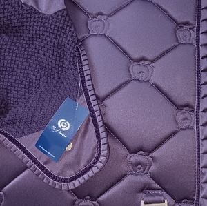 PS of.Sweden Full Dressage Plum Ruffles set,  including full bonnet and poloS